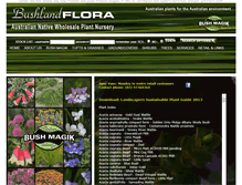 Tablet Screenshot of bushlandflora.com.au